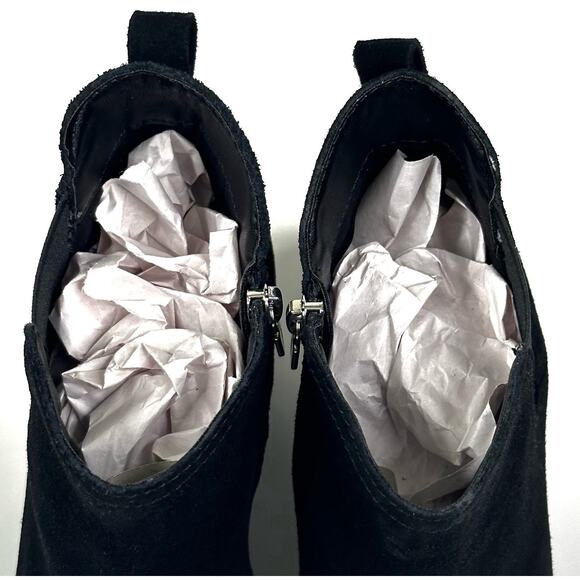 Blondo Victory Womens Black Suede Waterproof Ankle Boot Bootie Size 7M New $150 - Picture 8 of 12